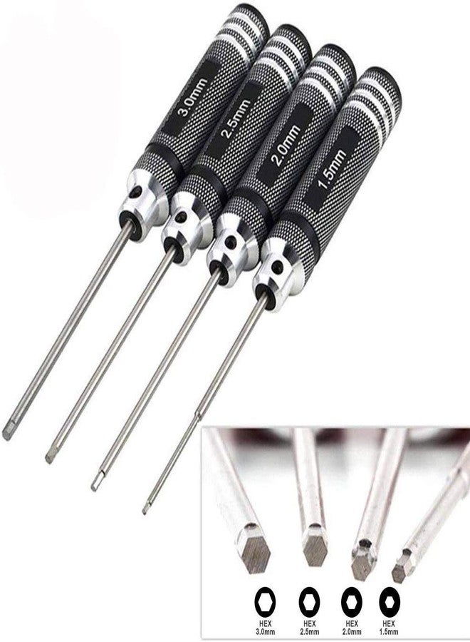 REES52 4Pcs 1.5mm/2mm/2.5mm/3.0mm Hex Screwdriver Repair Tool Set - Image 1